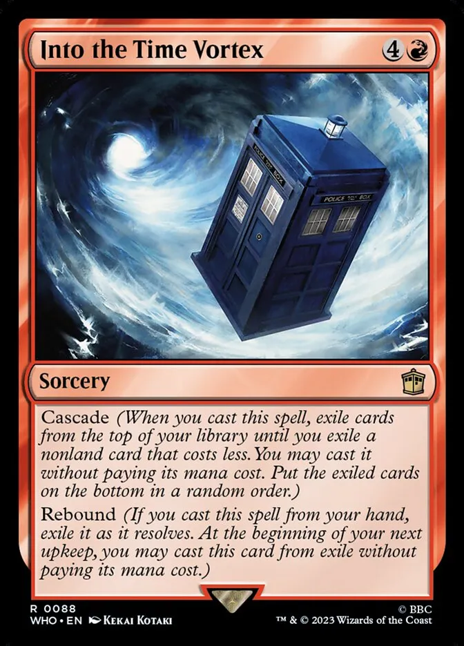 2023 Doctor Who Into the Time Vortex #88 rare card image