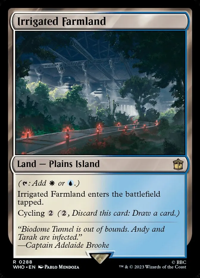 2023 Doctor Who Irrigated Farmland #288 rare card image