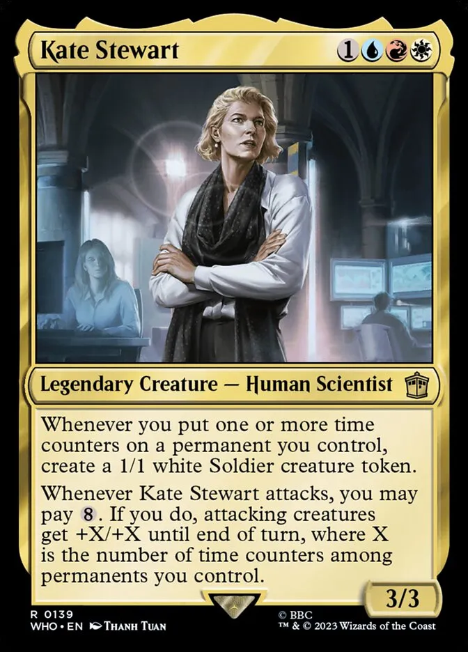 2023 Doctor Who Kate Stewart #139 rare card image