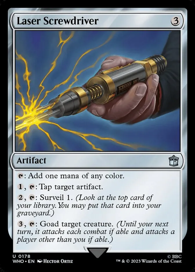 2023 Doctor Who Laser Screwdriver #178 uncommon card image