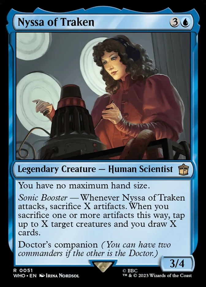 2023 Doctor Who Nyssa of Traken rare #51 rare card image
