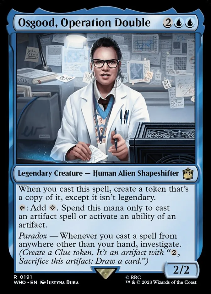 2023 Doctor Who Osgood, Operation Double #191 rare card image
