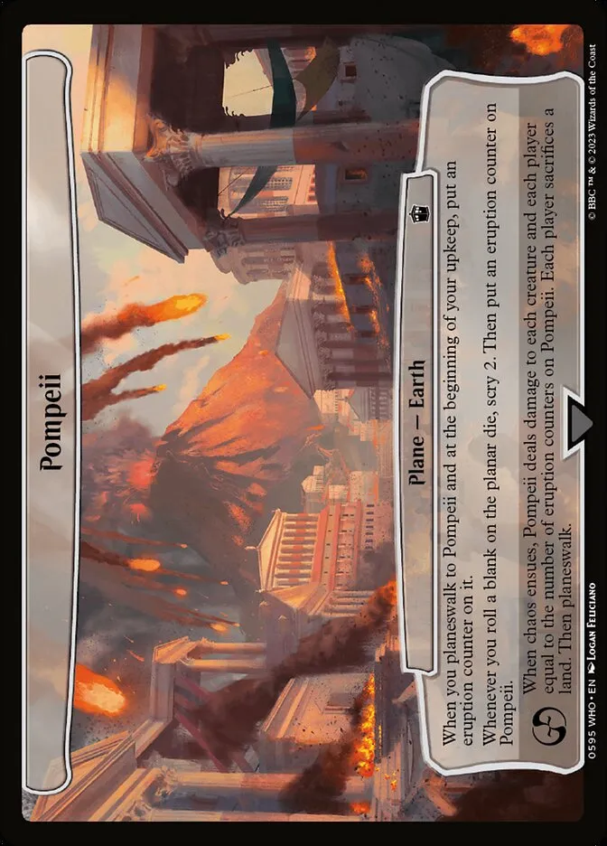 2023 Doctor Who Pompeii common #595 common card image