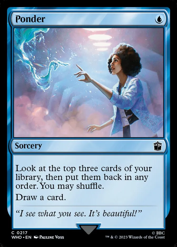 2023 Doctor Who Ponder common #217 common card image