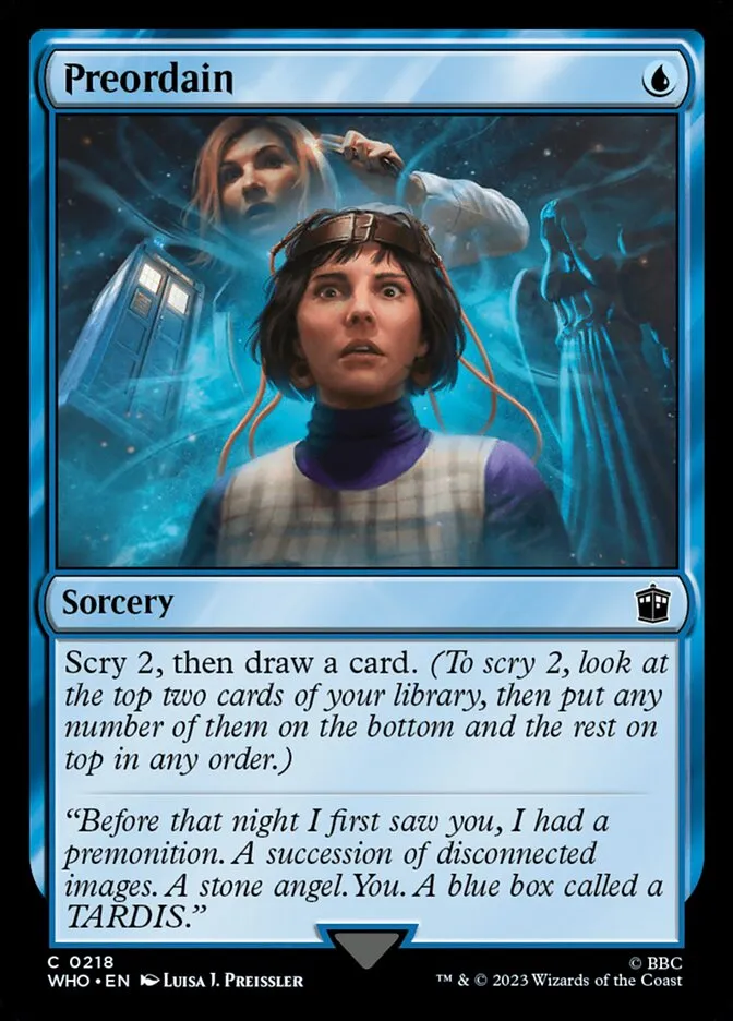 2023 Doctor Who Preordain common #218 common card image