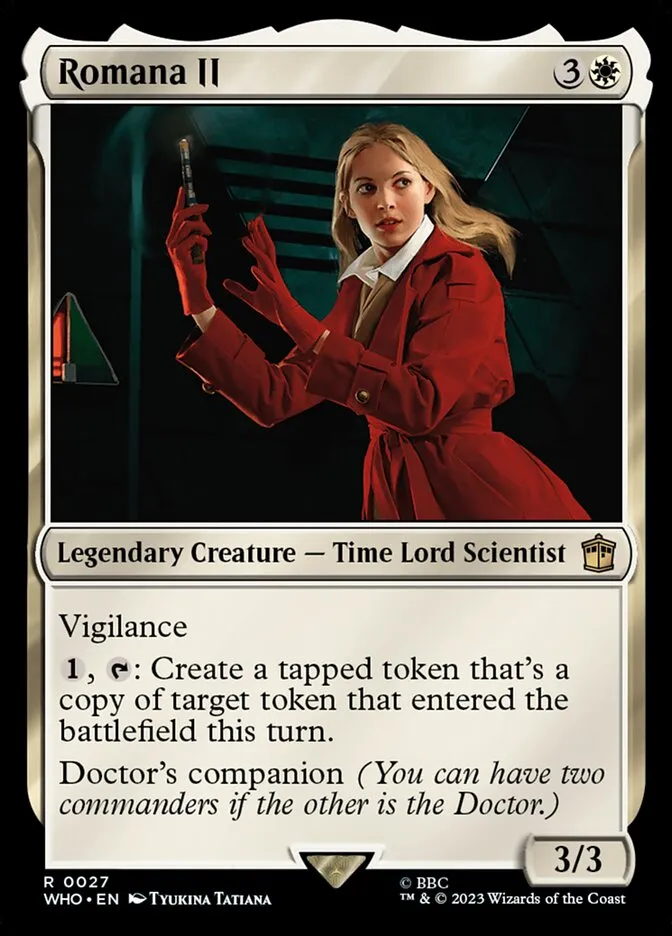 2023 Doctor Who Romana II rare #27 rare card image