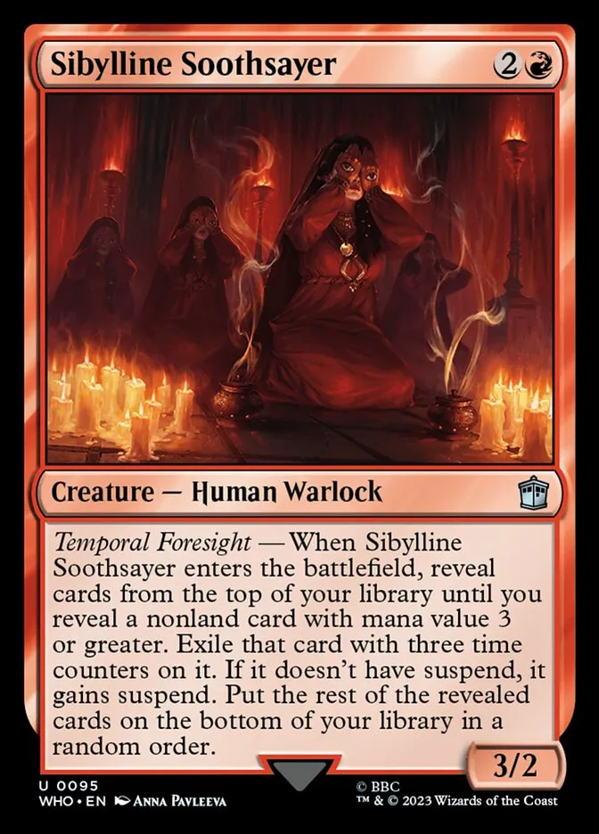 2023 Doctor Who Sibylline Soothsayer #95 uncommon card image