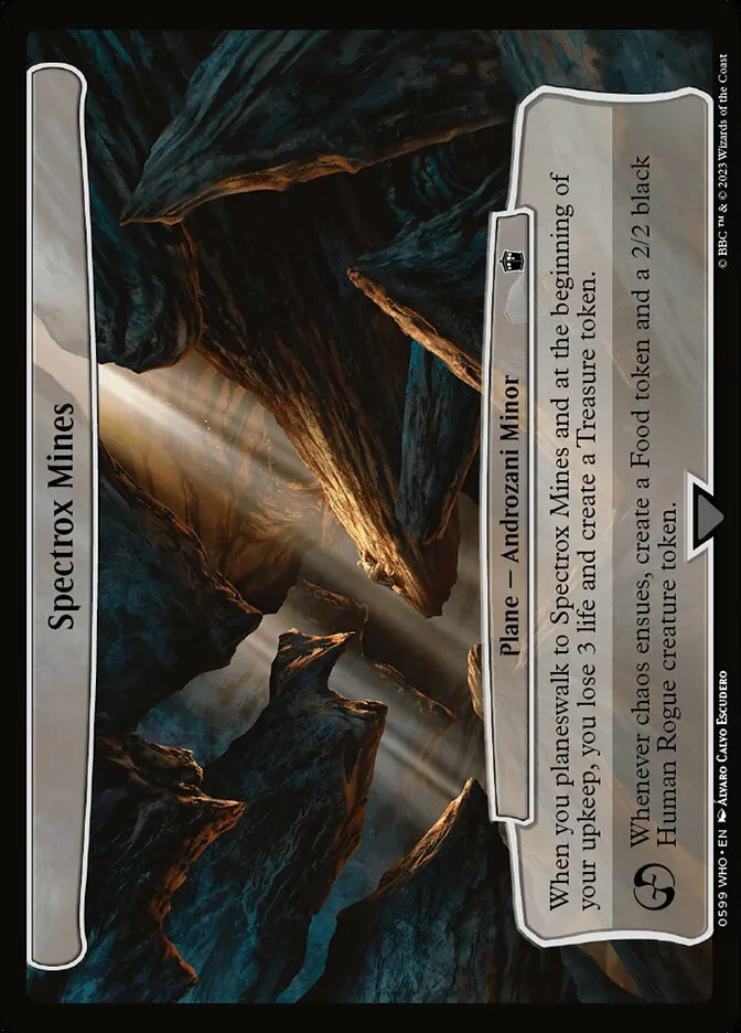2023 Doctor Who Spectrox Mines common #599 common card image