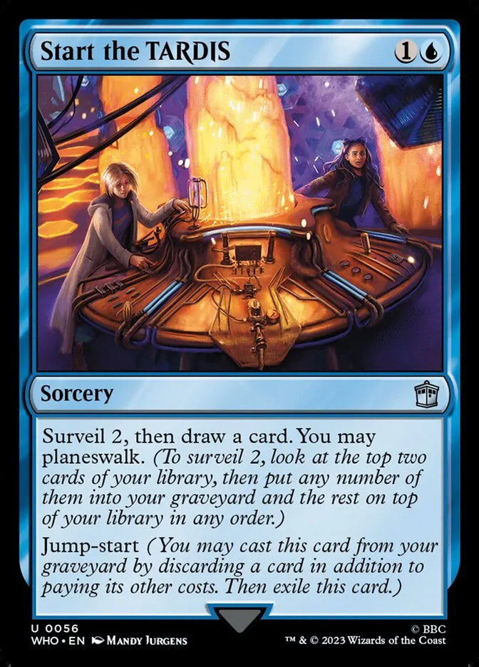 2023 Doctor Who Start the TARDIS uncommon #56 uncommon card image