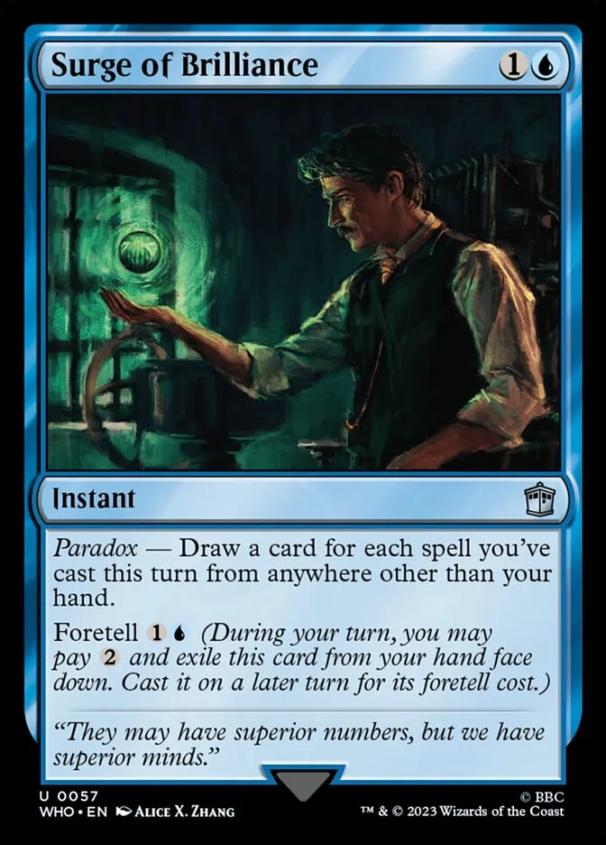 2023 Doctor Who Surge of Brilliance uncommon #57 uncommon card image