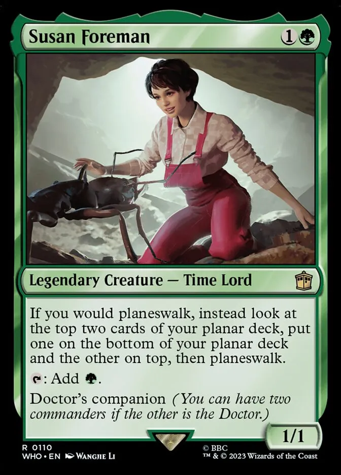 2023 Doctor Who Susan Foreman #110 rare card image