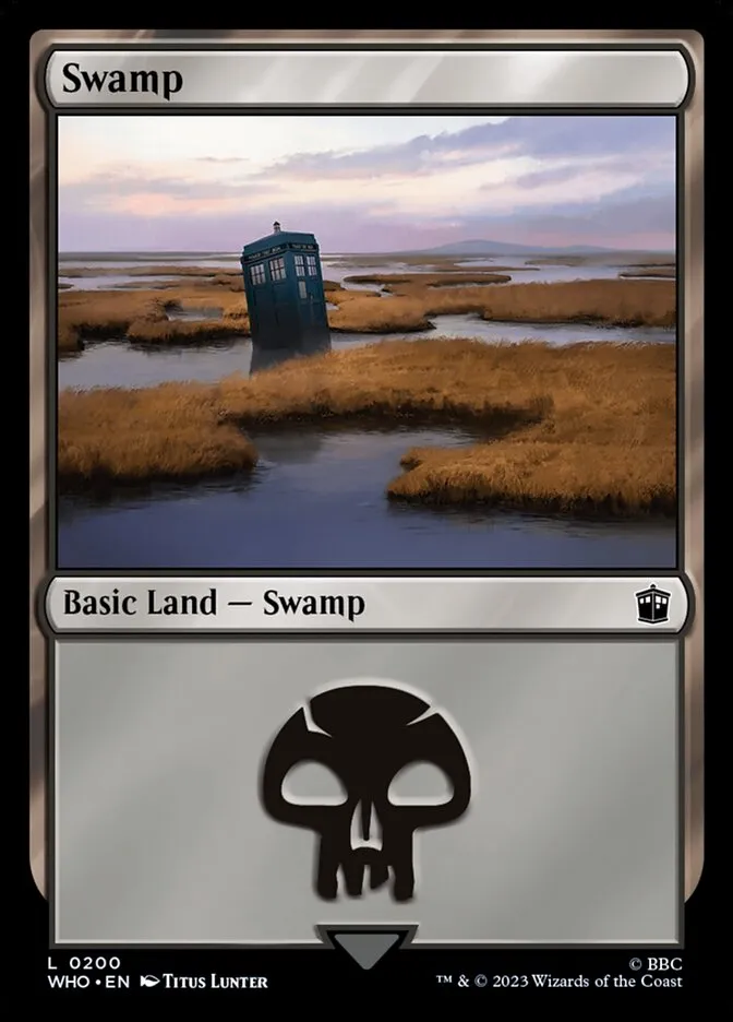 2023 Doctor Who Swamp common #200 common card image