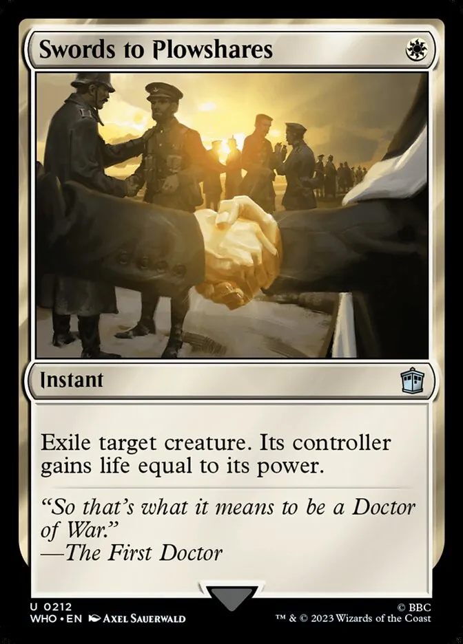 2023 Doctor Who Swords to Plowshares #212 uncommon card image