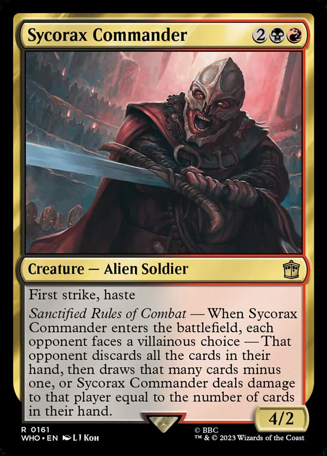 2023 Doctor Who Sycorax Commander #161 rare card image