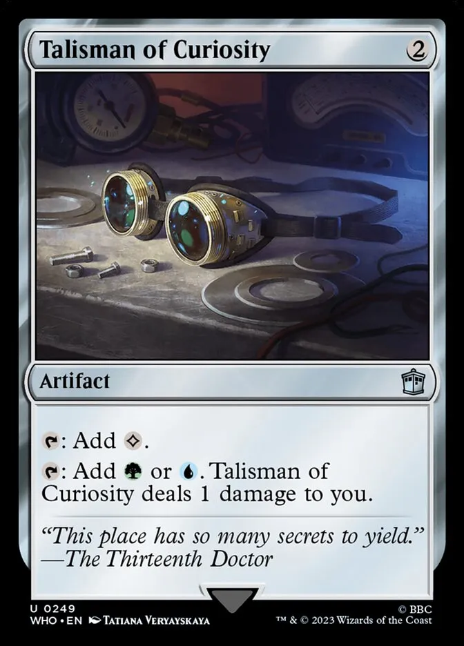 2023 Doctor Who Talisman of Curiosity #249 uncommon card image