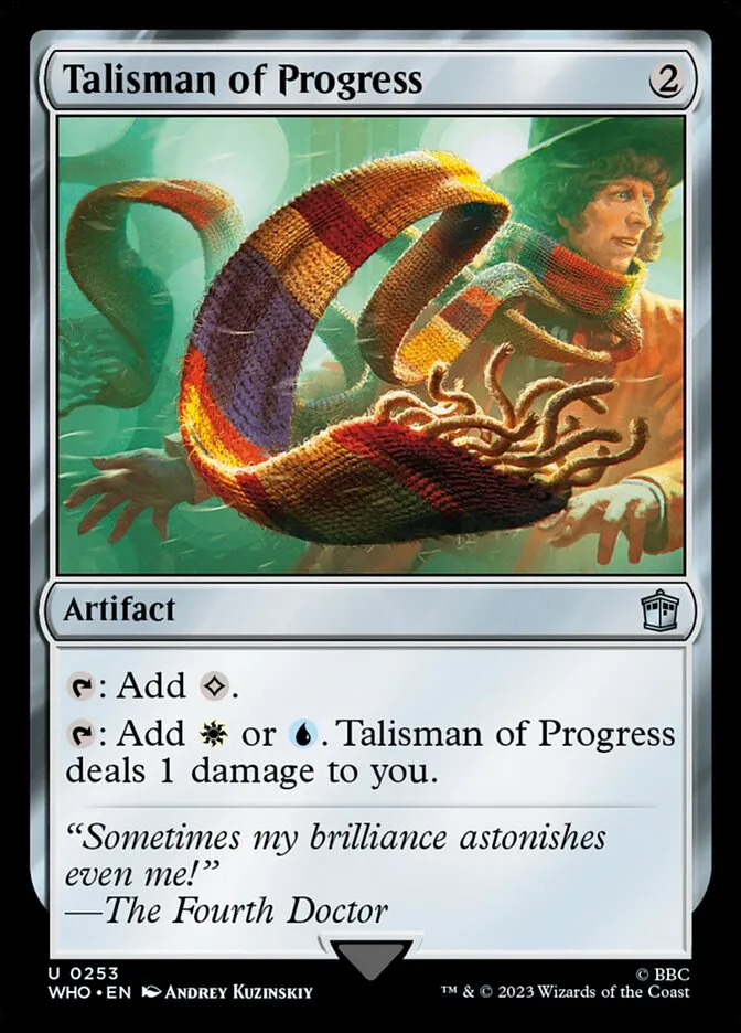 2023 Doctor Who Talisman of Progress #253 uncommon card image