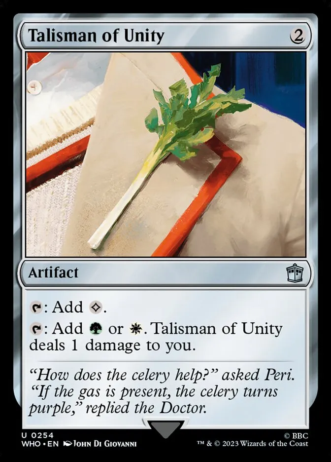2023 Doctor Who Talisman of Unity #254 uncommon card image