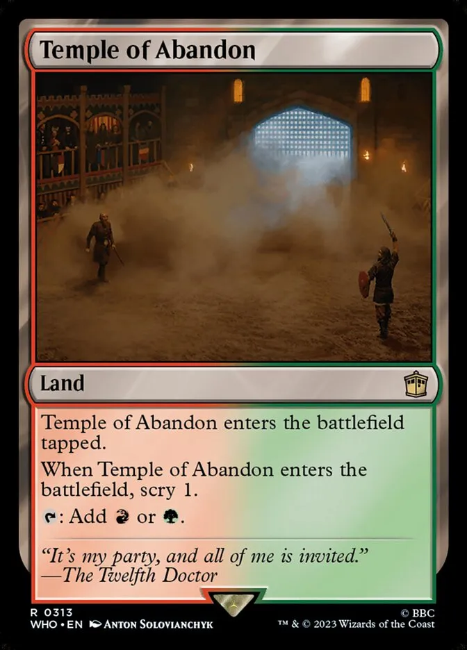 2023 Doctor Who Temple of Abandon #313 rare card image