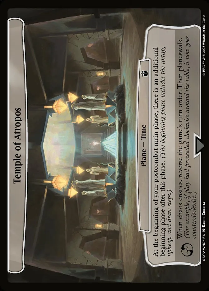 2023 Doctor Who Temple of Atropos common #602 common card image