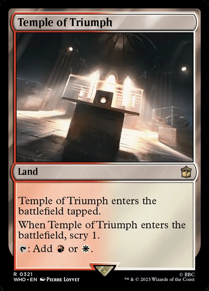 2023 Doctor Who Temple of Triumph #321 rare card image