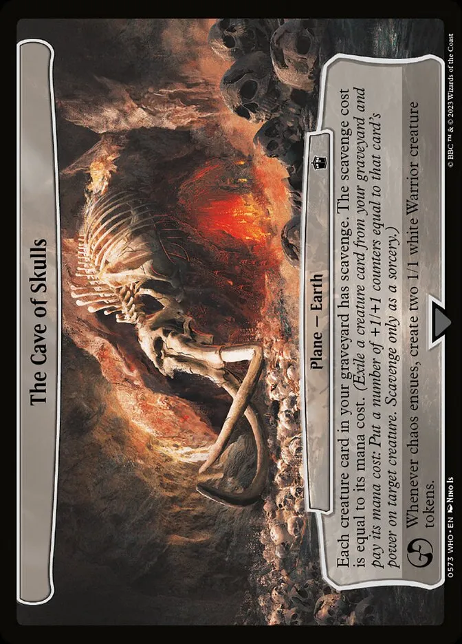 2023 Doctor Who The Cave of Skulls common #573 common card image