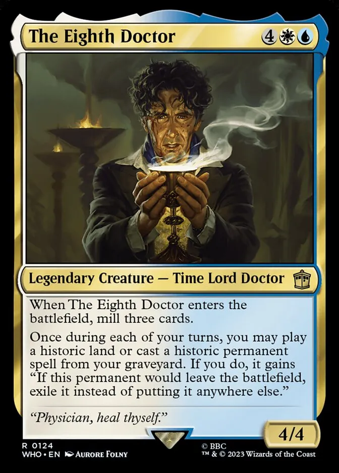 2023 Doctor Who The Eighth Doctor #124 rare card image