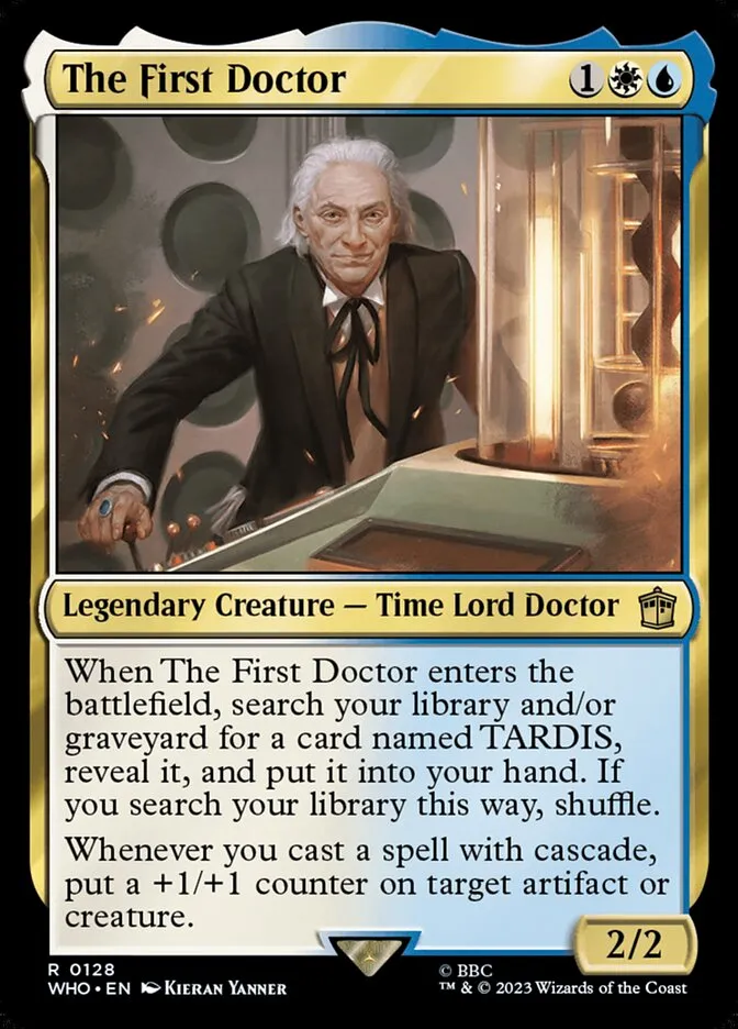 2023 Doctor Who The First Doctor #128 rare card image