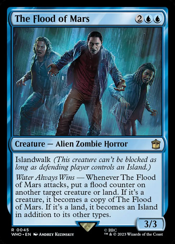 2023 Doctor Who The Flood of Mars rare #45 rare card image