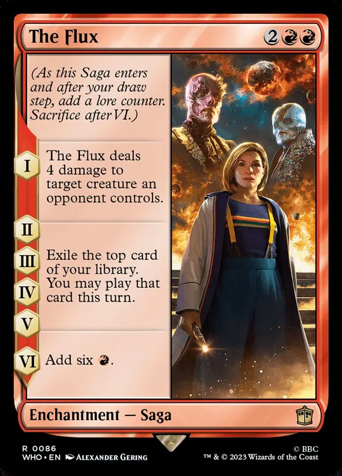 2023 Doctor Who The Flux #86 rare card image