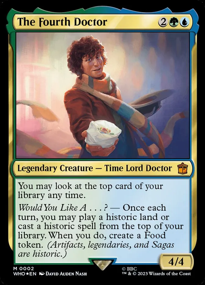 2023 Doctor Who The Fourth Doctor mythic #2 mythic card image