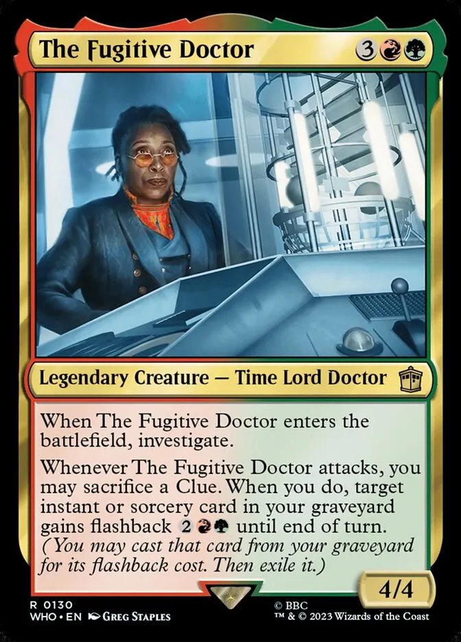2023 Doctor Who The Fugitive Doctor #130 rare card image