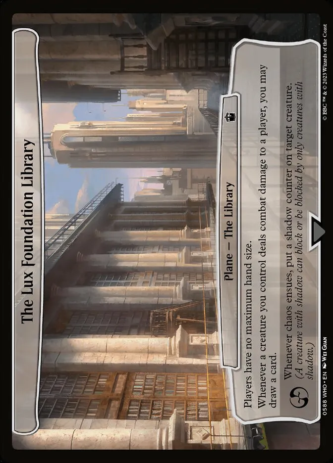 2023 Doctor Who The Lux Foundation Library common #588 common card image
