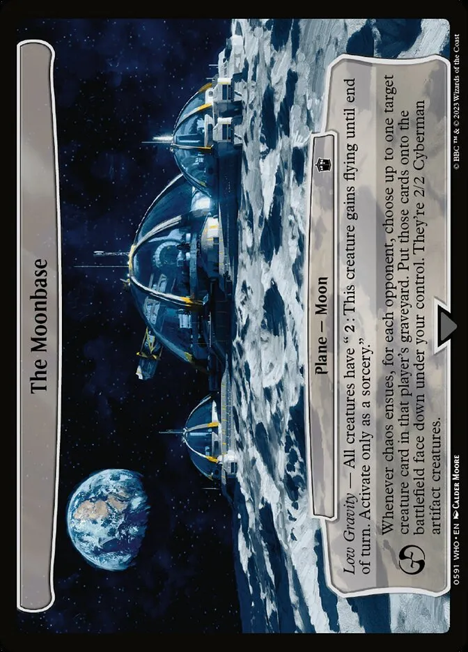 2023 Doctor Who The Moonbase common #591 common card image