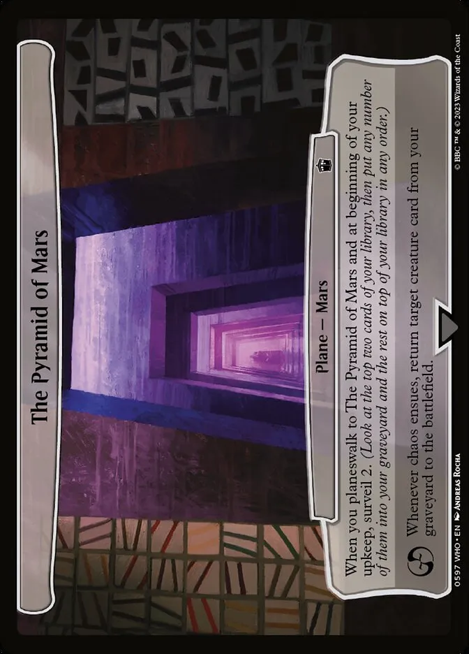 2023 Doctor Who The Pyramid of Mars common #597 common card image