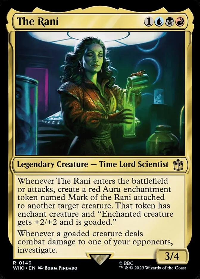 2023 Doctor Who The Rani #149 rare card image