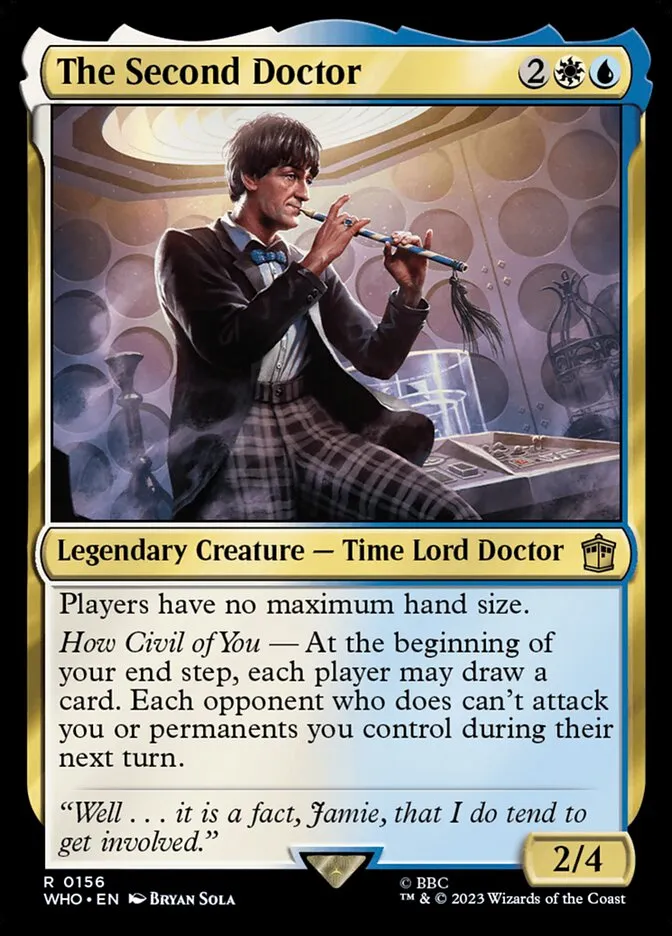 2023 Doctor Who The Second Doctor #156 rare card image