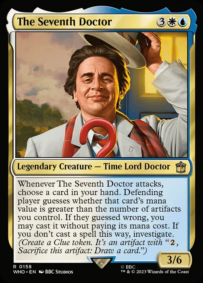2023 Doctor Who The Seventh Doctor #158 rare card image