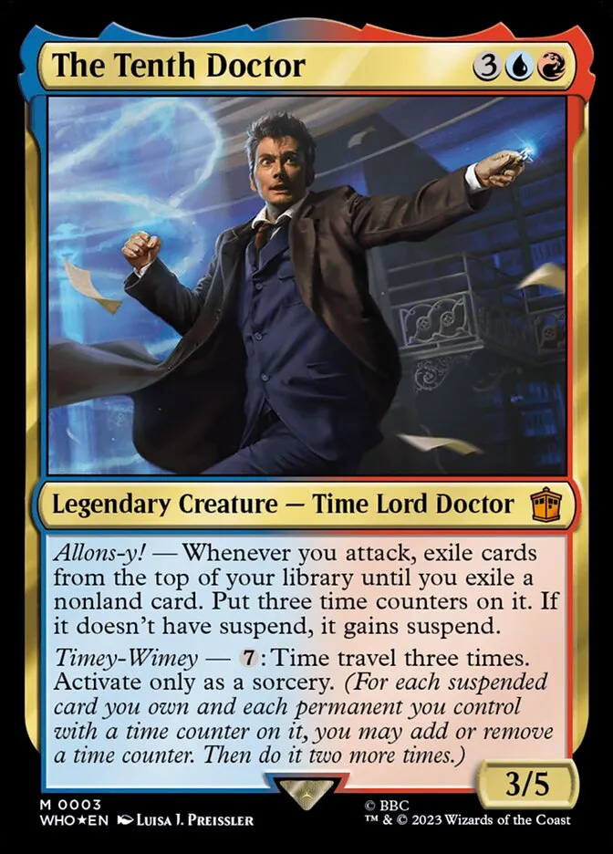 2023 Doctor Who The Tenth Doctor mythic #3 mythic card image