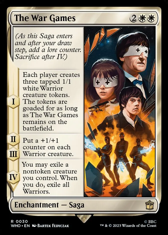 2023 Doctor Who The War Games rare #30 rare card image