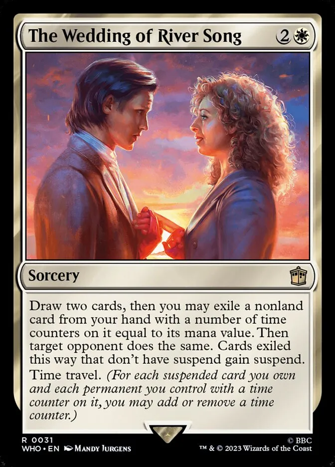 2023 Doctor Who The Wedding of River Song rare #31 rare card image