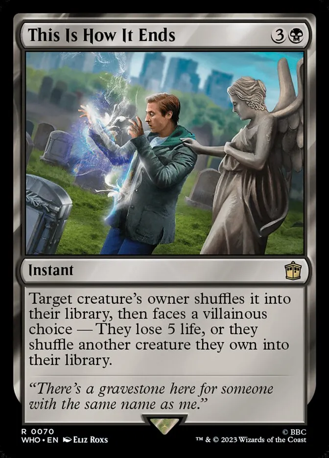 2023 Doctor Who This Is How It Ends #70 rare card image