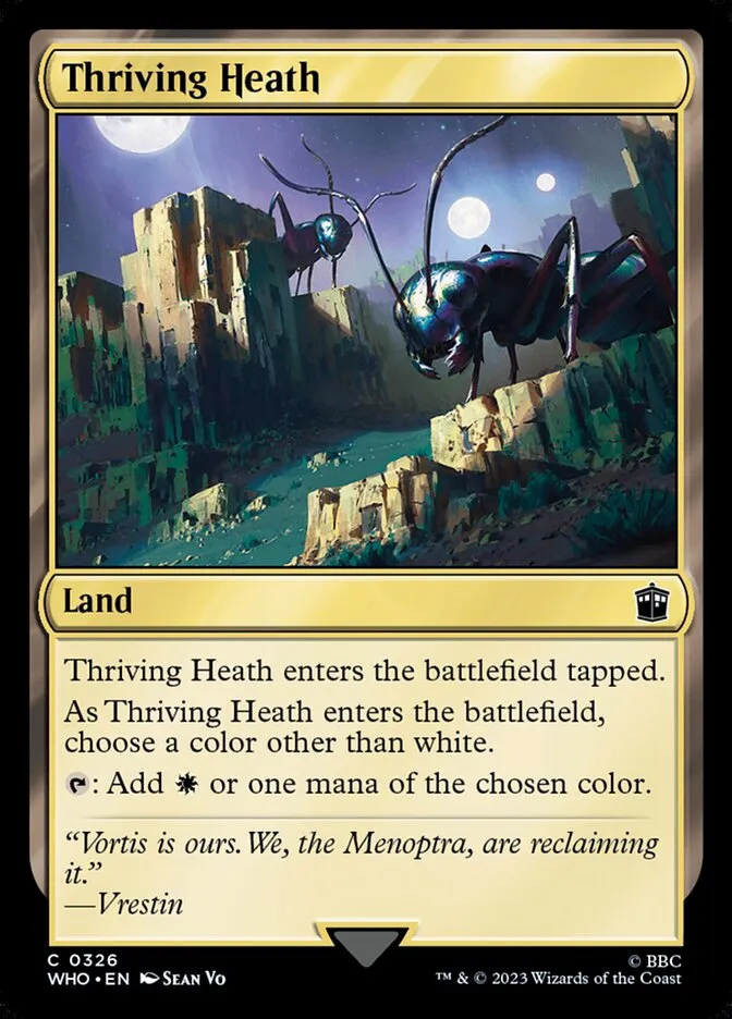2023 Doctor Who Thriving Heath common #326 common card image