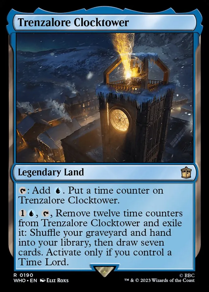 2023 Doctor Who Trenzalore Clocktower #190 rare card image