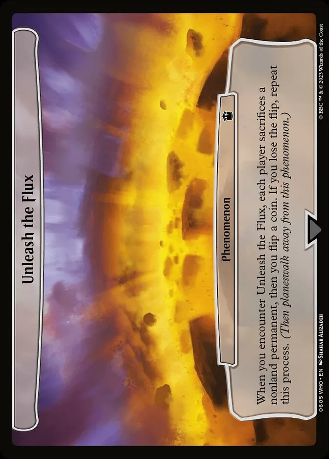 2023 Doctor Who Unleash the Flux common #605 common card image