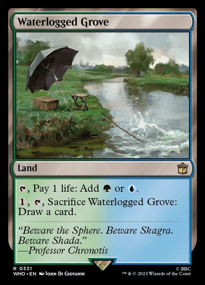 2023 Doctor Who Waterlogged Grove #331 rare card image