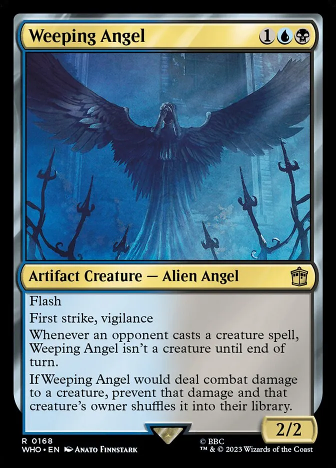 2023 Doctor Who Weeping Angel #168 rare card image