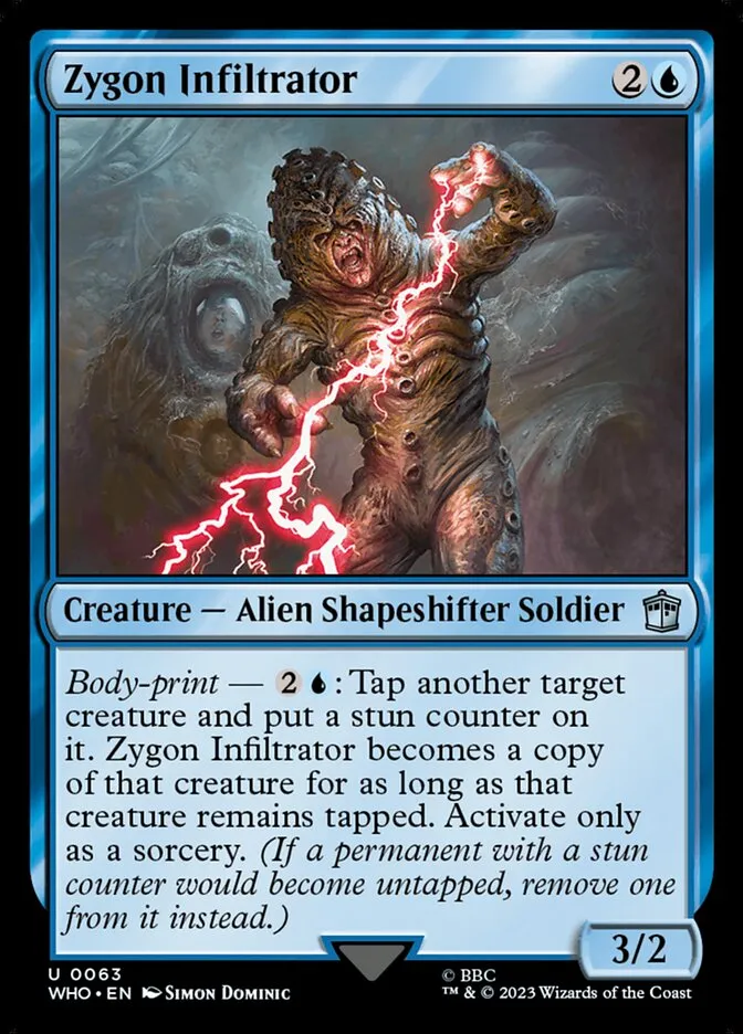 2023 Doctor Who Zygon Infiltrator uncommon #63 uncommon card image