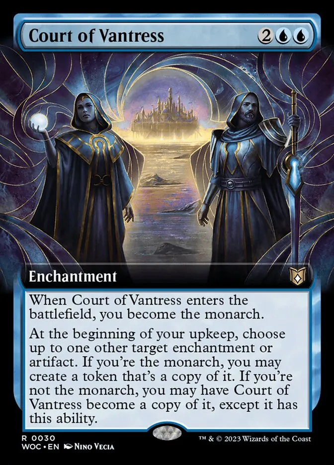2023 Wilds of Eldraine Commander Court of Vantress rare #30 rare card image