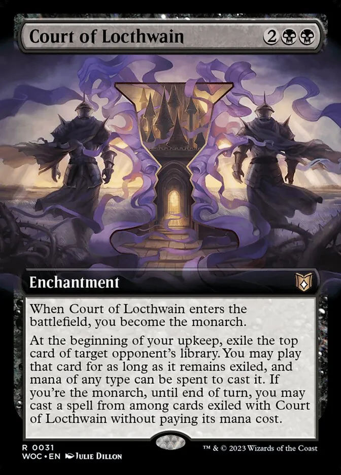 2023 Wilds of Eldraine Commander Court of Locthwain rare #31 rare card image