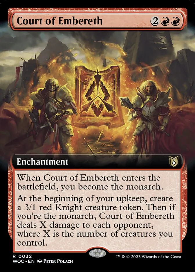 2023 Wilds of Eldraine Commander Court of Embereth rare #32 rare card image